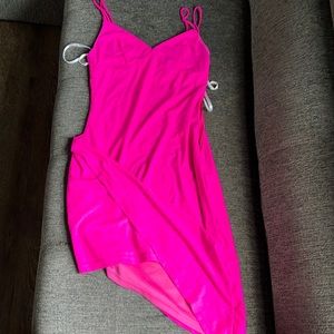 Asymmetrical Pink Dress